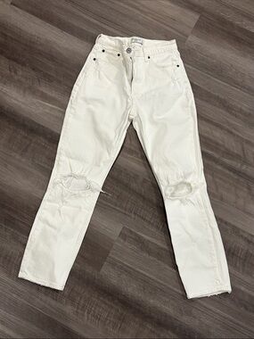 A&F high rise mom jeans